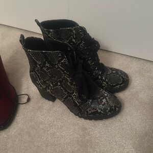 Snakeskin boots
